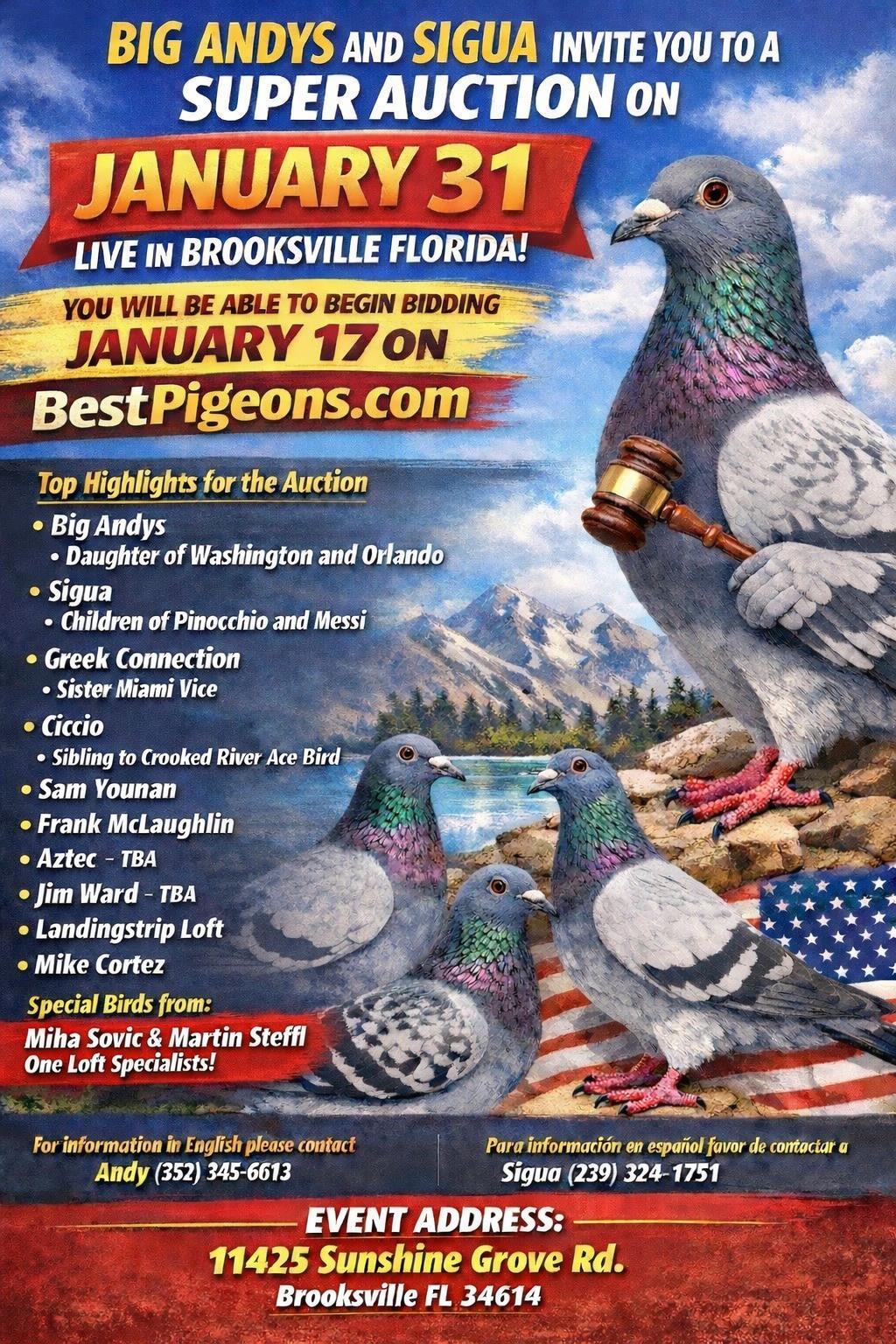 BIG ANDY SIGUA AUCTION AND FRIENDS